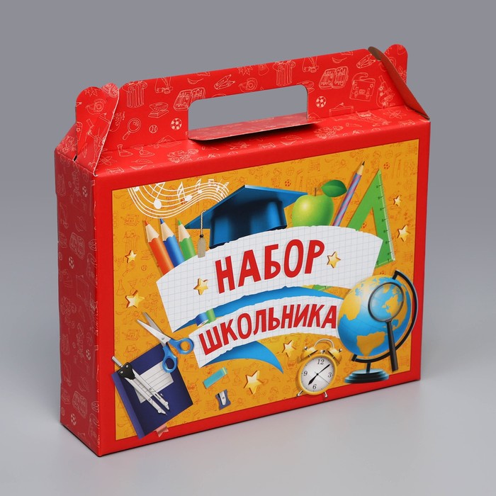 

Коробка складная Дарите Счастье Набор школьника 33,7 х 25,7 х 7,9 см 3 шт, Разноцветный