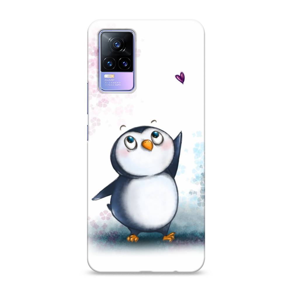 

Пластиковый чехол "Пингвин и сердечко" на Vivo V21e 4G, 264520-1