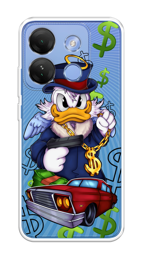

Чехол на Infinix Smart 7 HD "Scrooge McDuck with a Gold Chain", Красный;синий;белый, 3103850-6