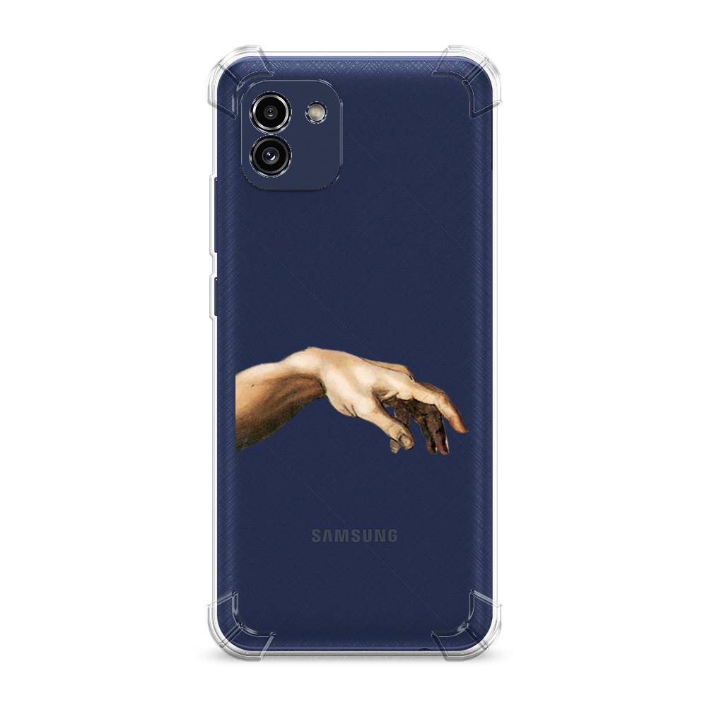 фото Противоударный силиконовый чехол "creazione di adamo 1" на samsung galaxy a03 awog