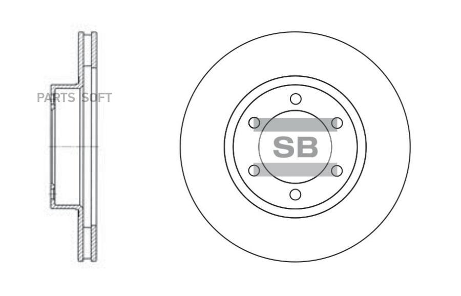 

Диск тормозной SD4004 (43512-60150) LEXUS GX470 SANGSIN BRAKE SD4004