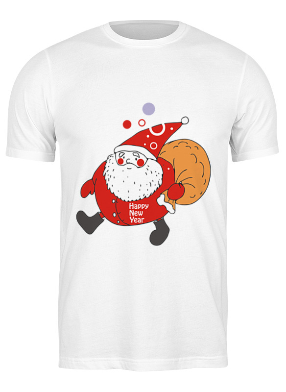 

Футболка мужская Printio Happy new year! белая 3XL, Белый, Happy new year!