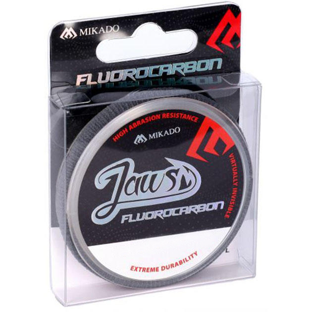 фото Леска флюрокарбоновая mikado jaws fluorocarbon 0,50 (20 м) - 16.55 кг.