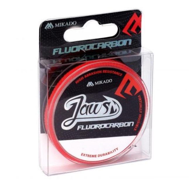 фото Леска флюрокарбоновая mikado jaws fluorocarbon 0,40 (25 м) - 11.37 кг.