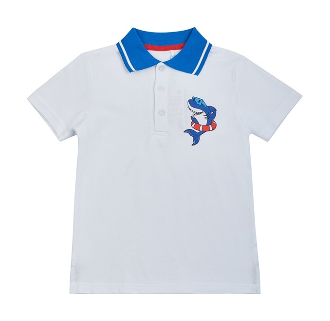 

Поло детское Kari Kids SS24C68601226, белый, 92, SS24C68601226