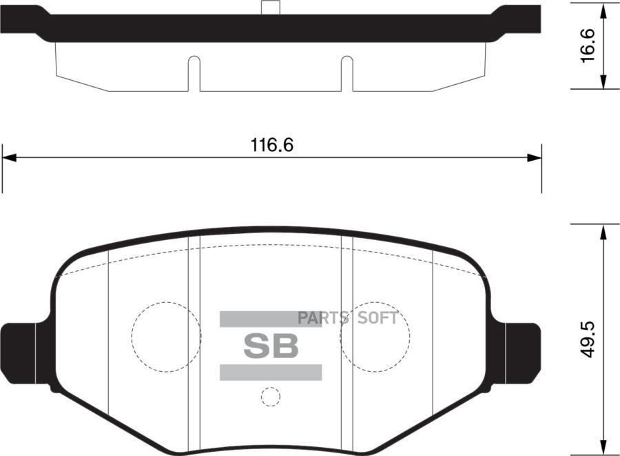 

Тормозные колодки Sangsin brake задние SP1621