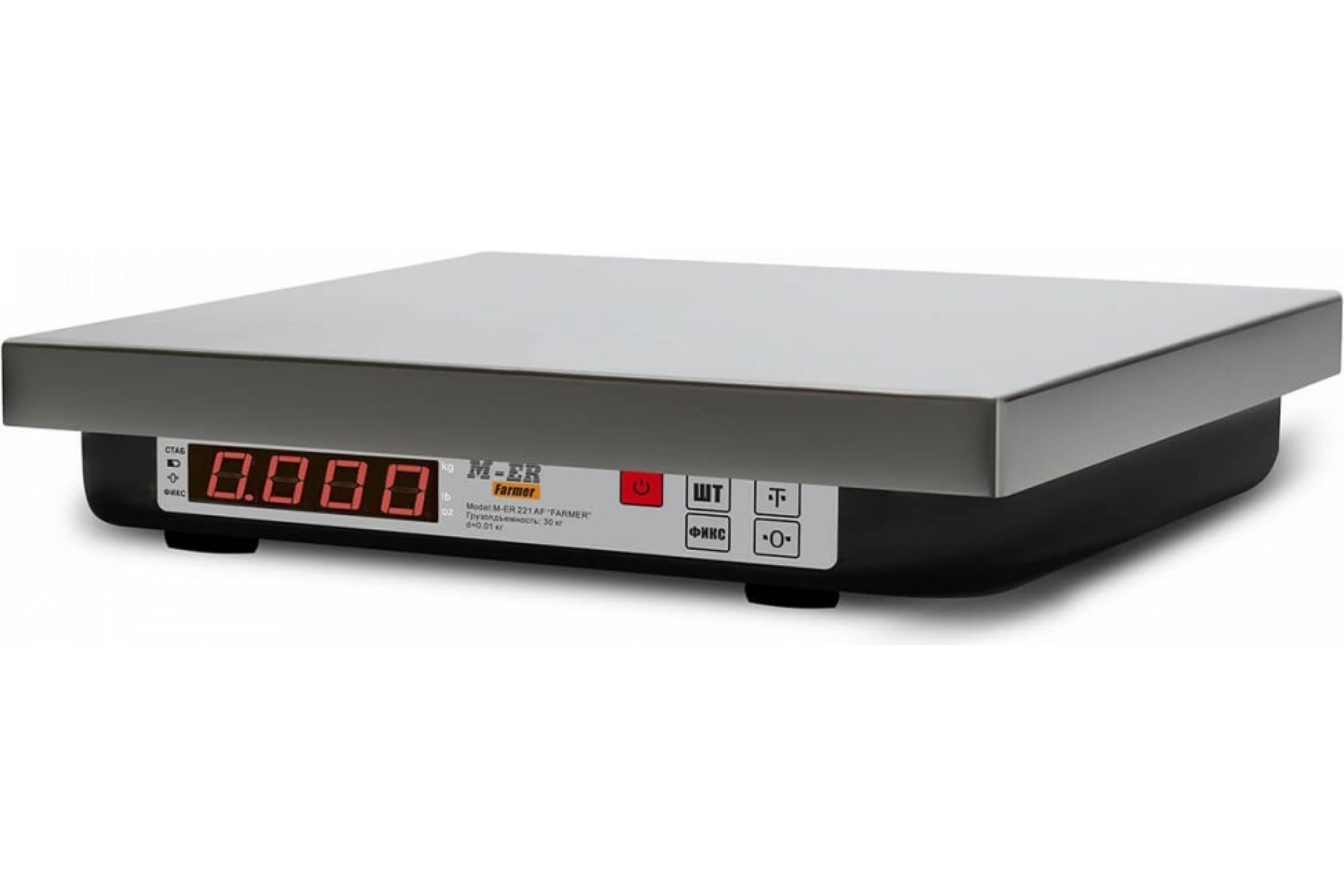 

Торговые весы Mertech M-ER 221F-15.2 LED RS232, 221F-15.2 LED RS232 и USB(COM)