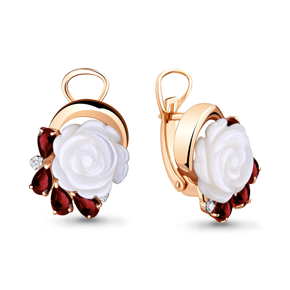 

Серьги из серебра с гранатом Aquamarine 4470603_925_з, 4470603_925_з
