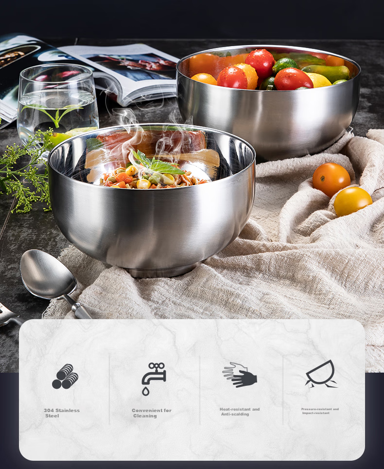 

Миска из нержавеющей стали, суповая тарелка, набор 3 шт, 11,5 см, SM100005302524