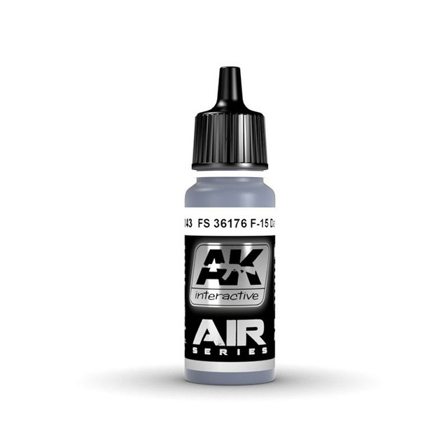 

AK Interactive Краска акриловая FS 36176 F-15 DARK GREY 17ML, Серый