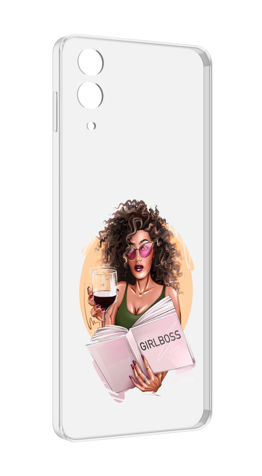 

Чехол MyPads Girlboss with wine_ Etsy женский для Samsung Galaxy Z Flip, Прозрачный, Tocco