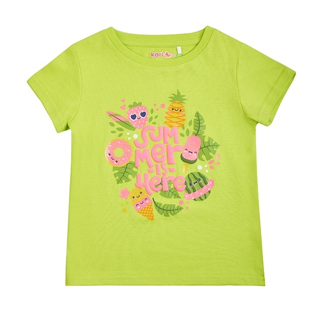 

Футболка детская Kari Kids SS24C23071218, светло-зеленый, 116, SS24C23071218