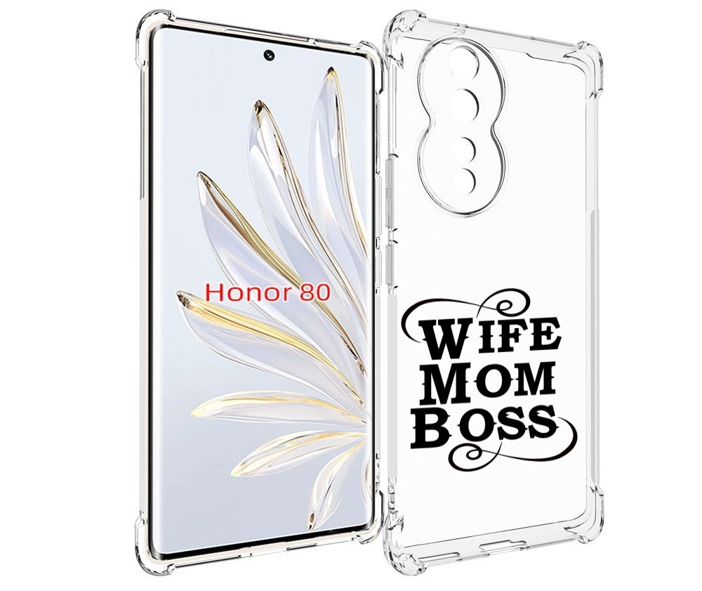 

Чехол MyPads жена-мама-босс для Honor 80, Прозрачный, Tocco
