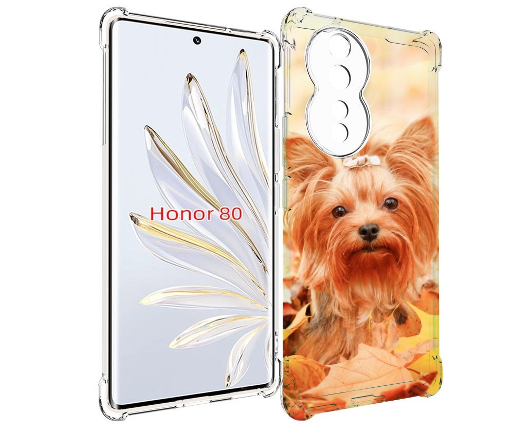 

Чехол MyPads еркширдскии терьер иорк для Honor 80, Прозрачный, Tocco