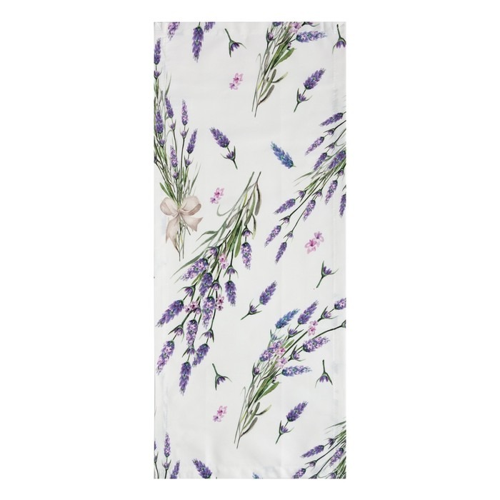 

Дорожка на стол "Этель" Lavender 30х70 см, 100% хлопок, саржа 190 г/м2, Белый;фиолетовый, lavender