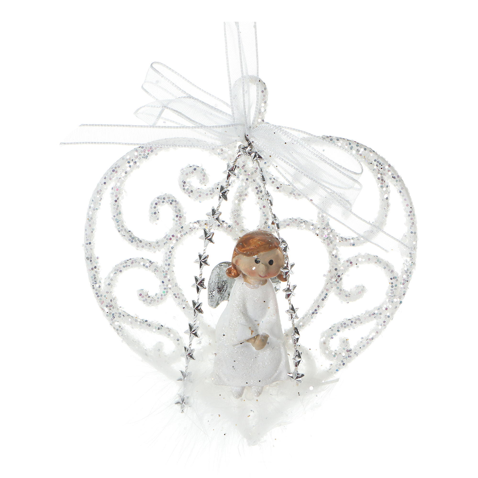 

Подвесное украшение Weiste Сердце с ангелом 11 см