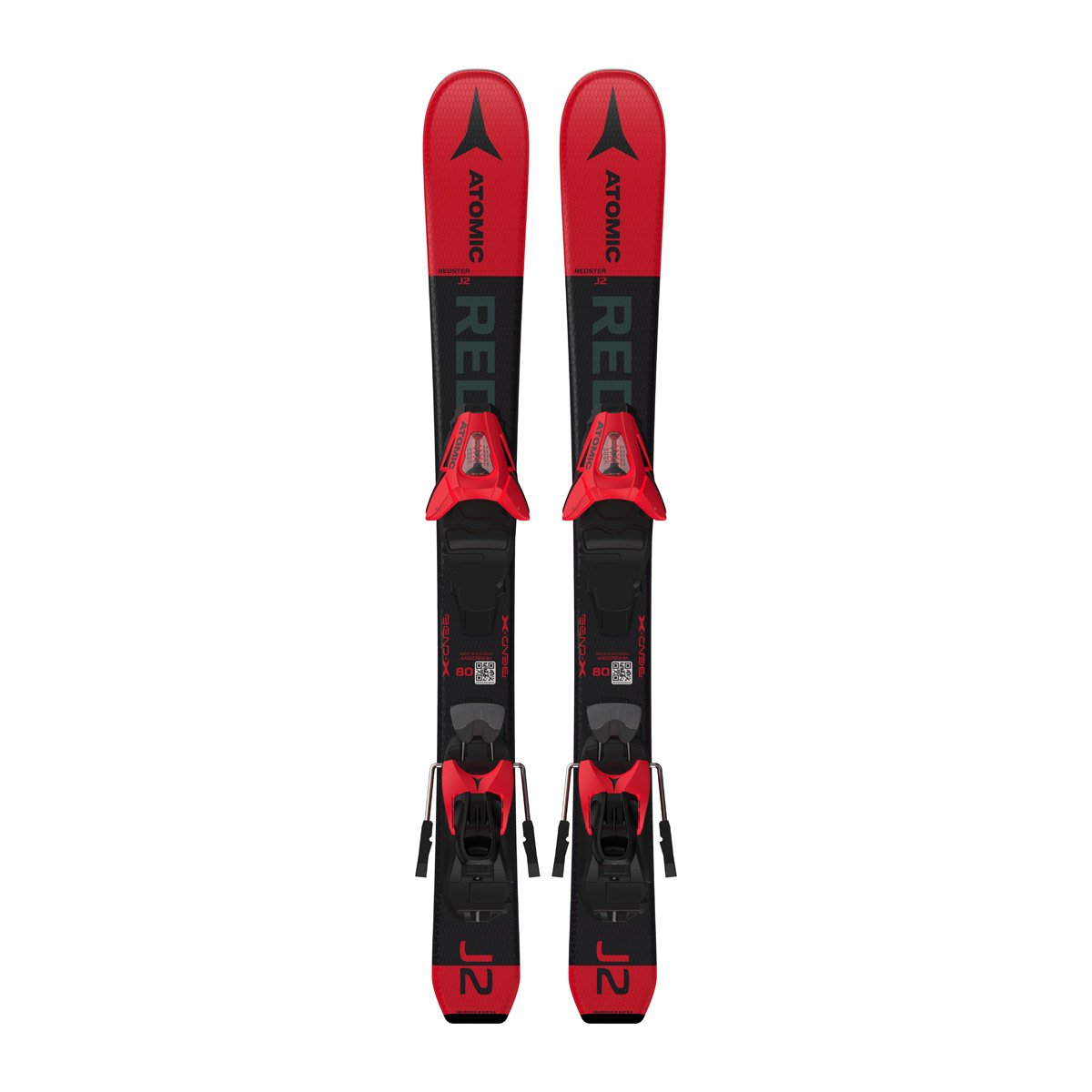 фото Горные лыжи atomic redster j2 70-90 + c 5 gw 2021 red/black, 90 см