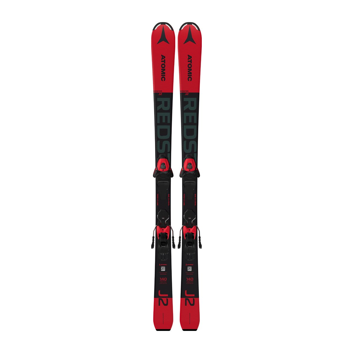 фото Горные лыжи atomic redster j2 130-150 + l 6 gw 2021 red/black, 140 см