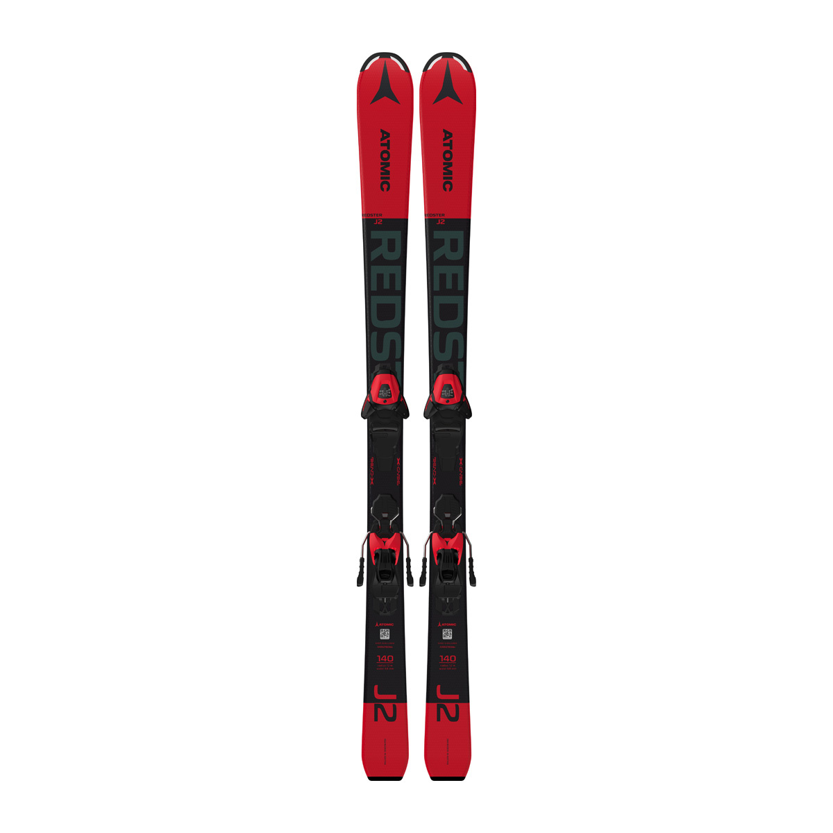 фото Горные лыжи atomic redster j2 130-150 + l 6 gw 2021 red/black, 130 см