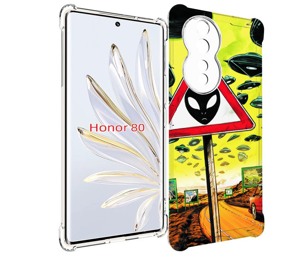 

Чехол MyPads дорога к инопланетянам для Honor 80, Прозрачный, Tocco
