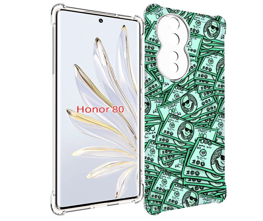 

Чехол MyPads доллары картинка для Honor 80, Прозрачный, Tocco