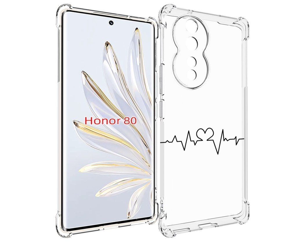 

Чехол MyPads диаграмма-любви для Honor 80, Прозрачный, Tocco