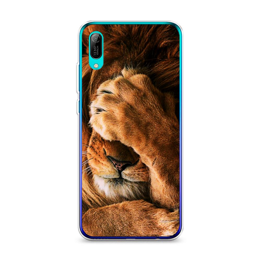 

Чехол Awog на Huawei Y6 Pro (Prime) 2019 "Львиный стыд", Коричневый;черный, 68150-1