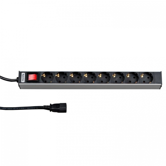 Hyperline Hyperline SHE19-8IEC-2.5IEC Блок розеток для 19