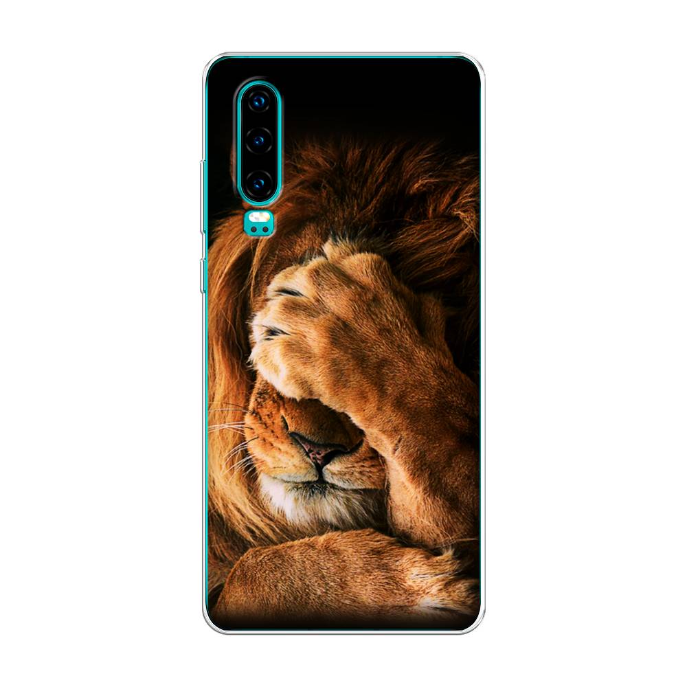 

Чехол Awog на Huawei P30 "Львиный стыд", Коричневый;черный, 68550-1