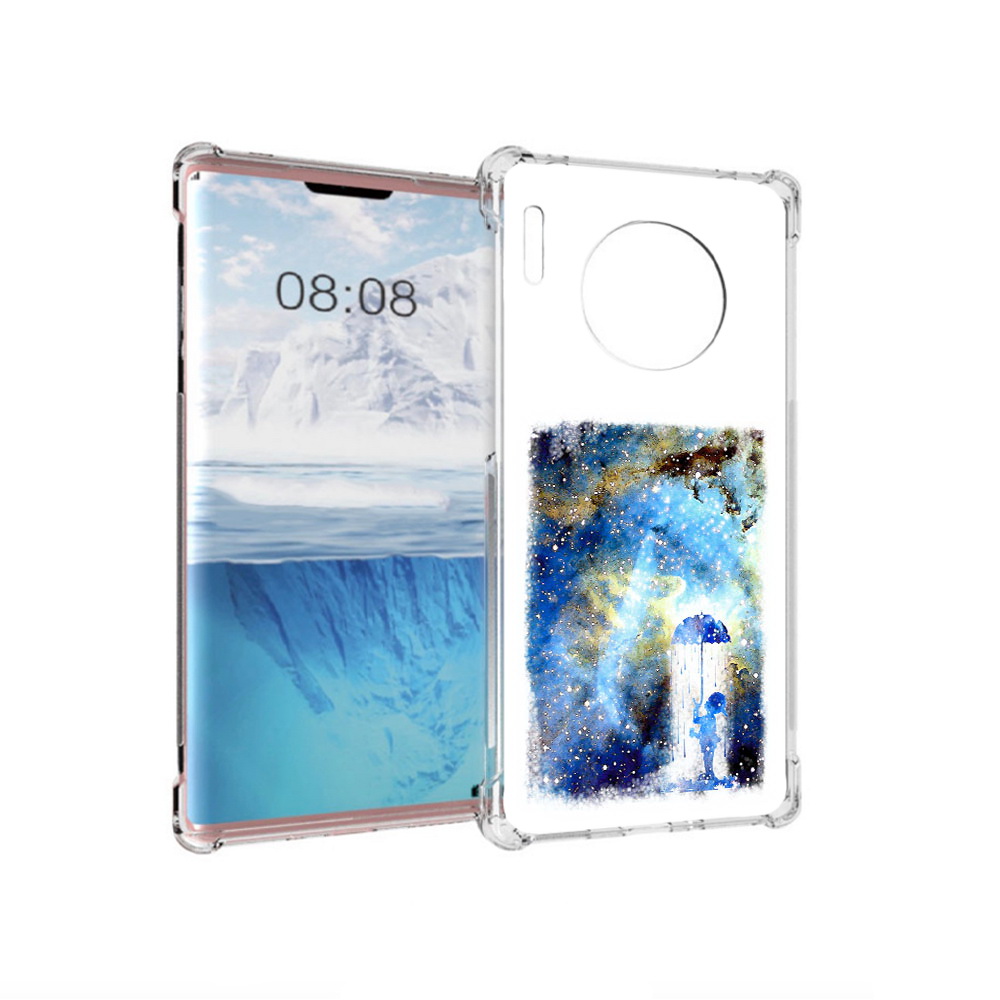 

Чехол MyPads Tocco для Huawei Mate 30 Pro мальчик в небе, Прозрачный, Tocco