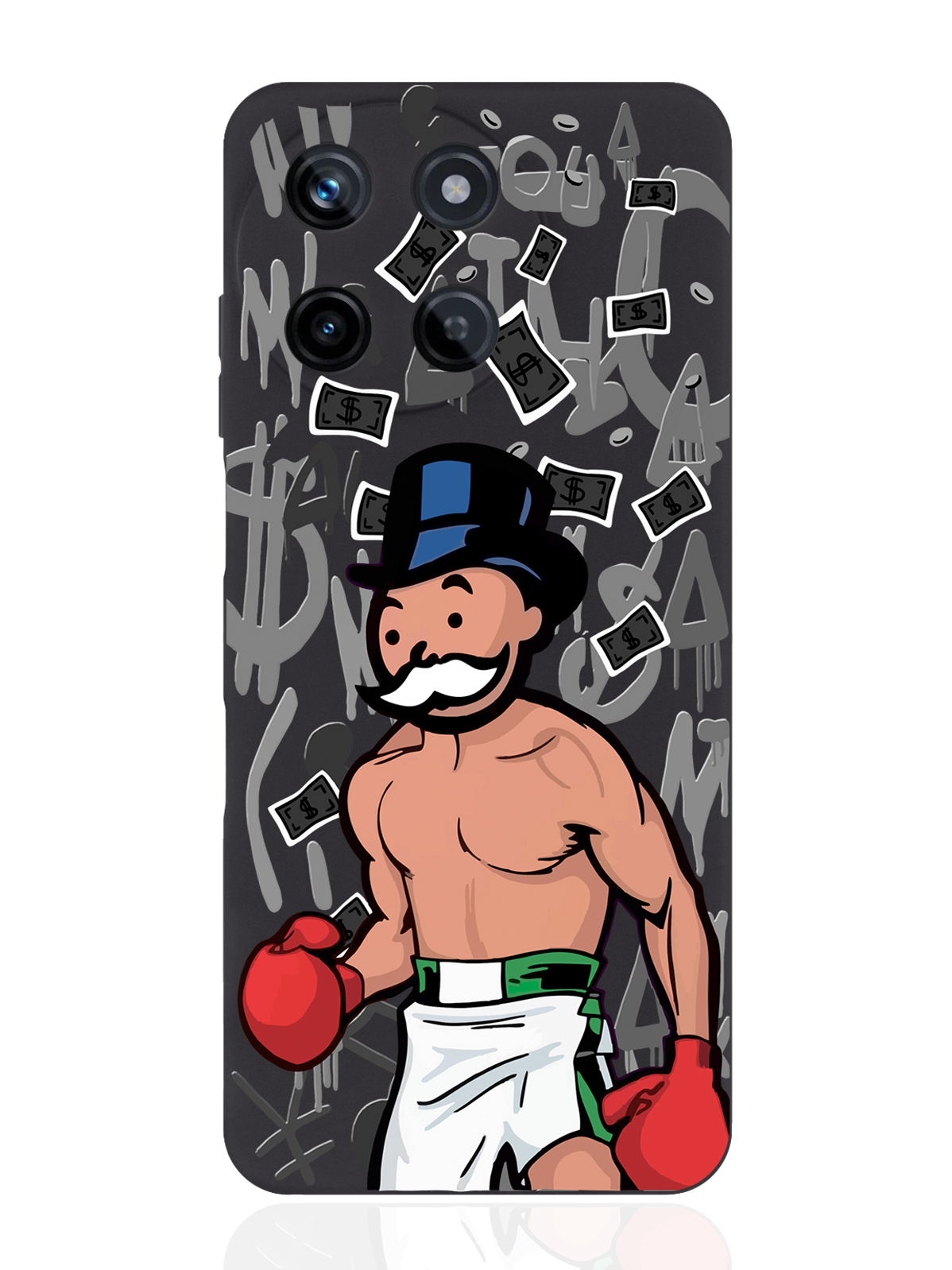 

Чехол для смартфона Realme 11 5G Monopoly Boxing/ Монополия Боксер, Коричневый;черный;белый, Realme 11 5G