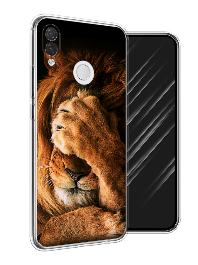 

Чехол Awog на Huawei P Smart Plus "Львиный стыд", Коричневый;черный, 68250-1