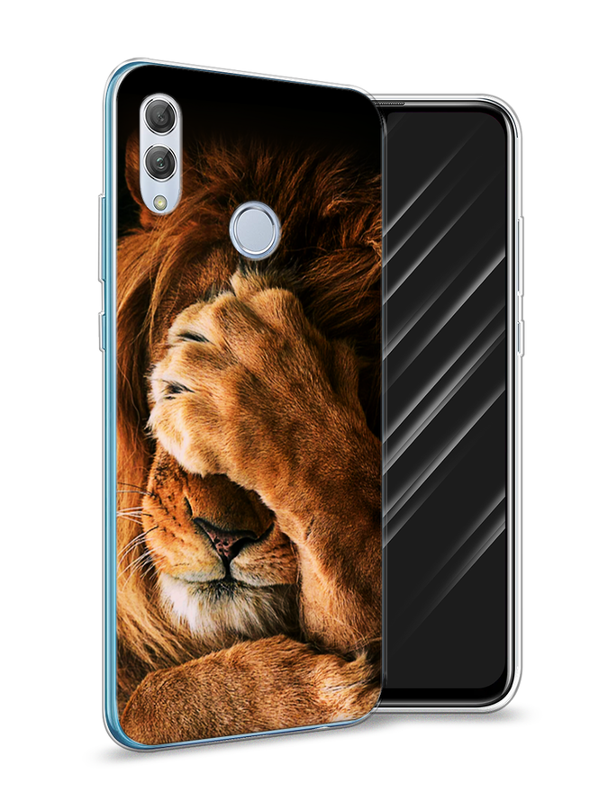 

Чехол Awog на Huawei P Smart 2019 "Львиный стыд", Коричневый;черный, 67250-1