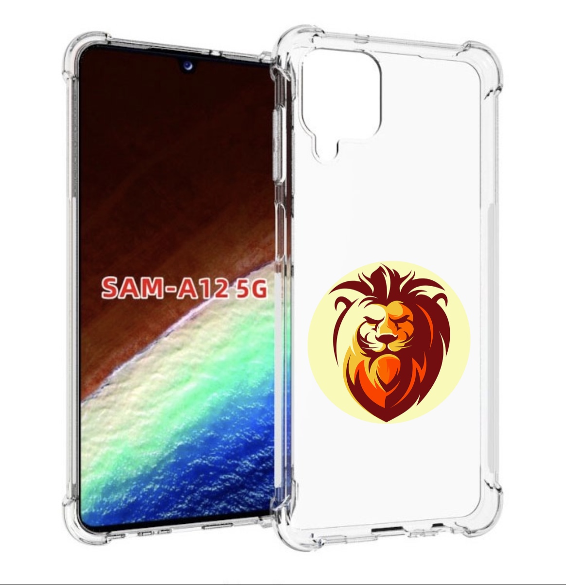 

Чехол MyPads Картинка-Лев для Samsung Galaxy A12 (SM-A125F) 2020/21/A12 Nacho SM-A127F, Прозрачный, Tocco