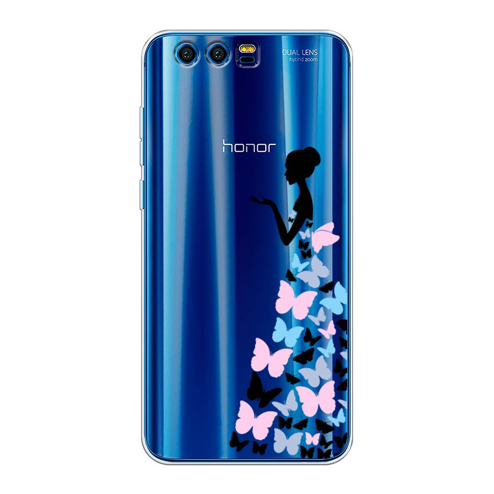 фото Чехол awog "платье из бабочек" для honor 9
