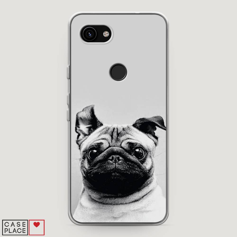 

Чехол Awog на Google Pixel 3a "Ушастый мопс", Разноцветный, 270150-1