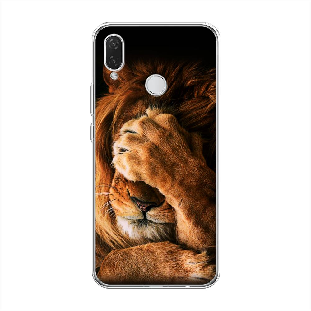 

Чехол Awog на Huawei Nova 3i "Львиный стыд", Коричневый;черный, 68350-1