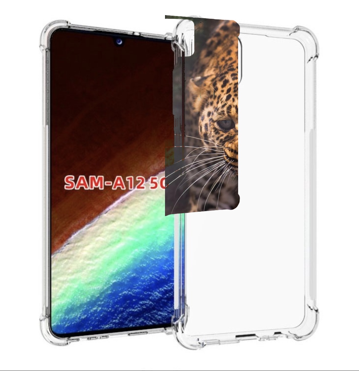 

Чехол MyPads Злой-гепард для Samsung Galaxy A12 (SM-A125F) 2020/21/A12 Nacho SM-A127F, Прозрачный, Tocco