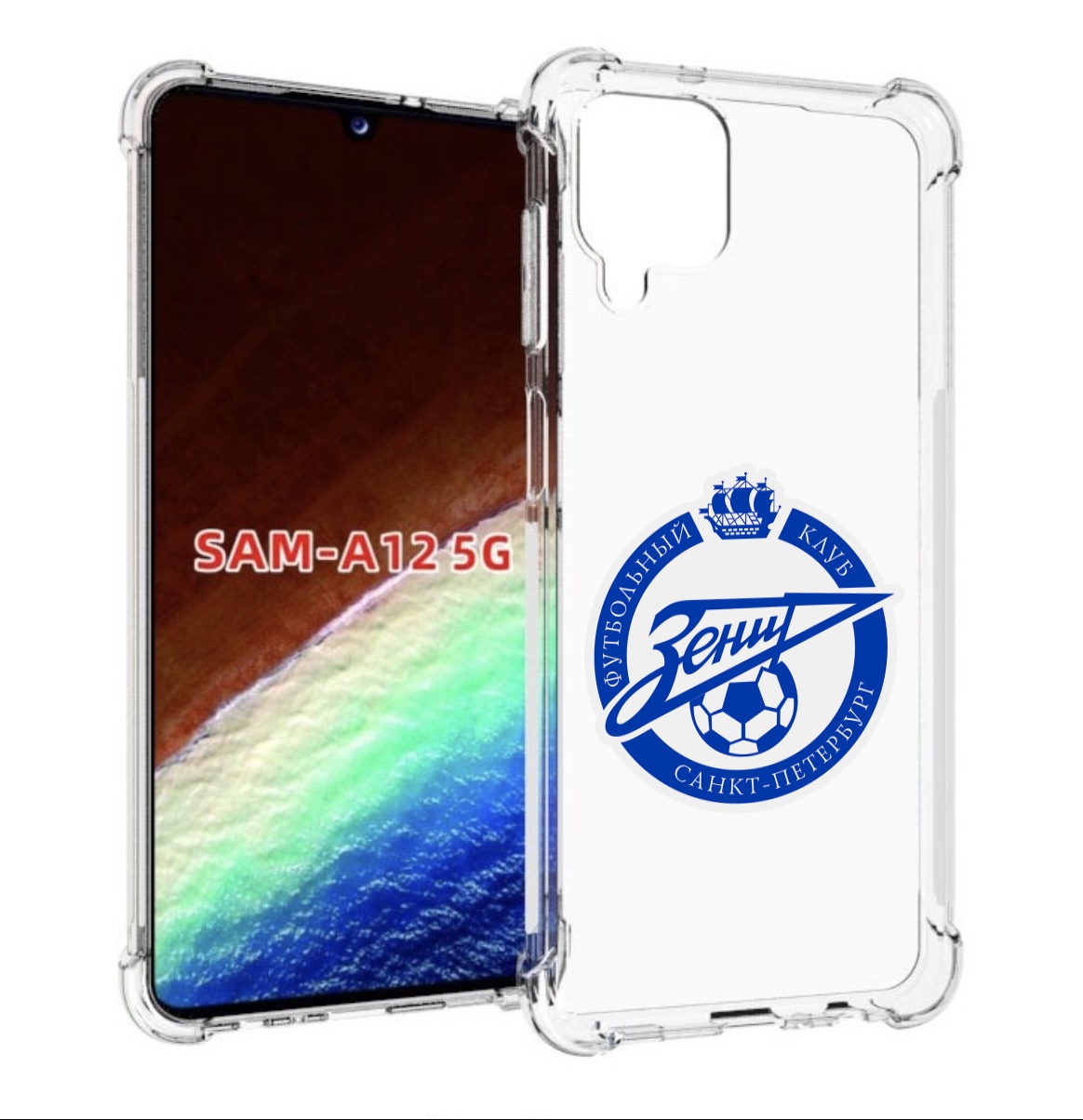 

Чехол MyPads Зенит-фк для Samsung Galaxy A12 (SM-A125F) 2020/21/A12 Nacho SM-A127F, Прозрачный, Tocco