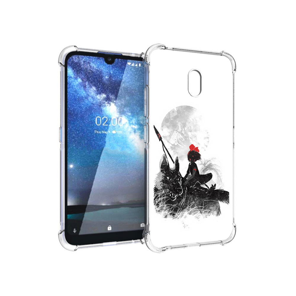 

Чехол MyPads Tocco для Nokia 2.2 мононоке (PT134721.103.481), Прозрачный, Tocco