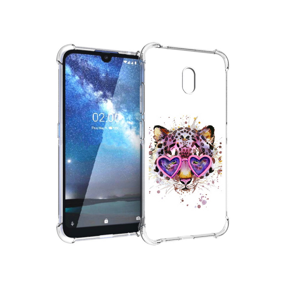 

Чехол MyPads Tocco для Nokia 2.2 модный леопард (PT134721.103.480), Прозрачный, Tocco