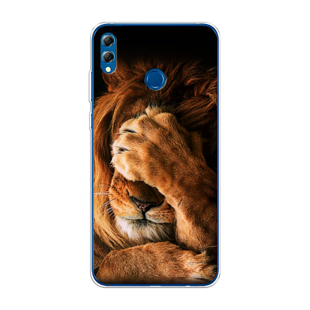 

Чехол Awog на Honor 8X Max "Львиный стыд", Коричневый;черный, 66550-1