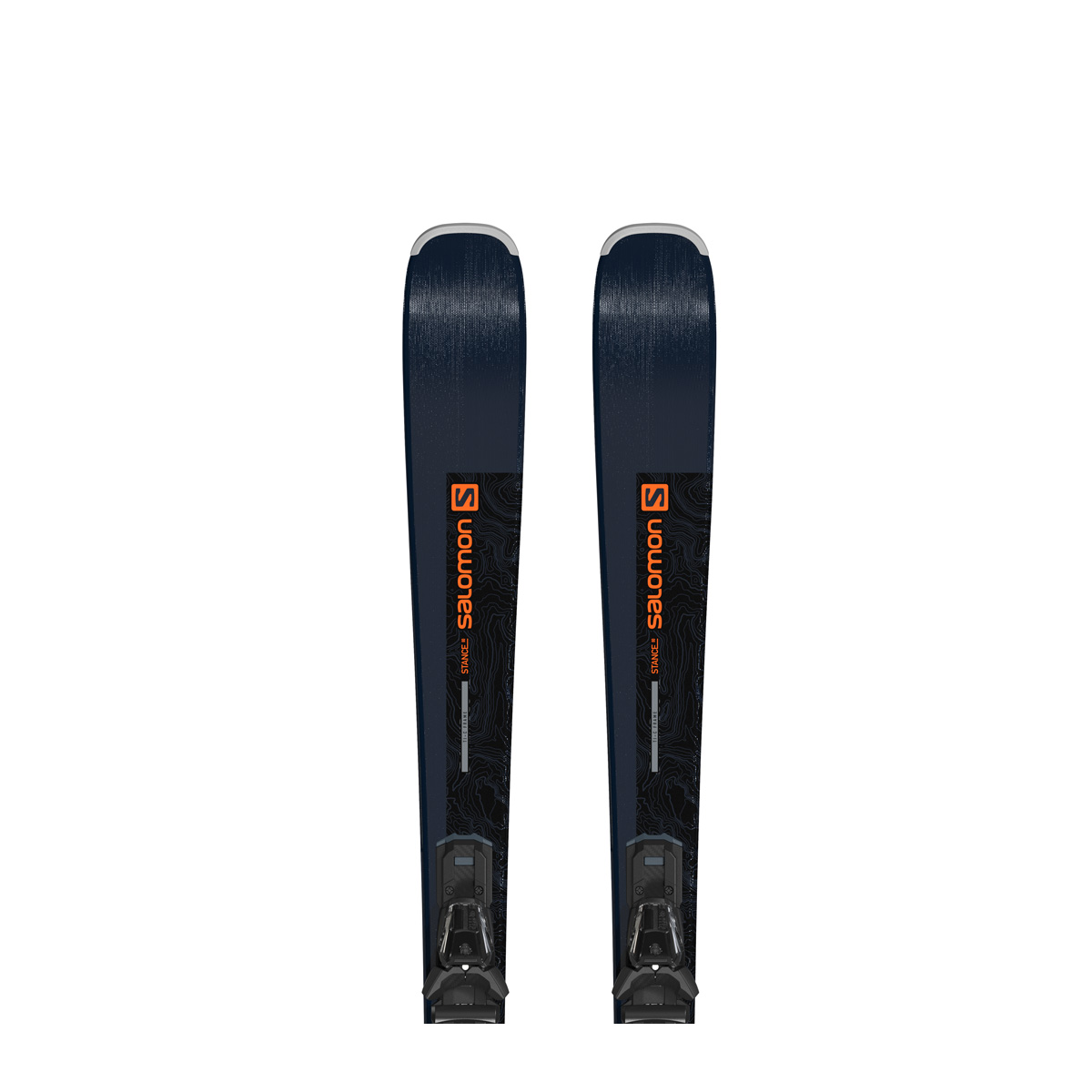 фото Горные лыжи salomon stance 80 + m11 gw l80 2021 dark blue/red/black, 161 см