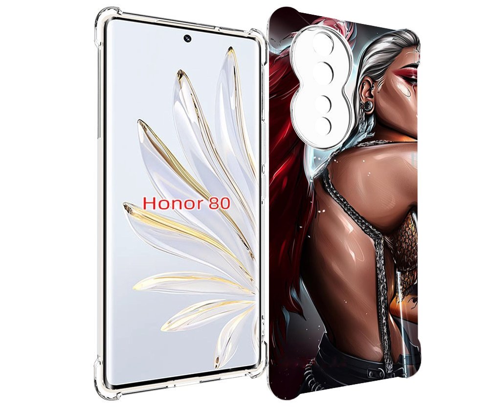 

Чехол MyPads девушка-с-крыльями женский для Honor 80, Прозрачный, Tocco