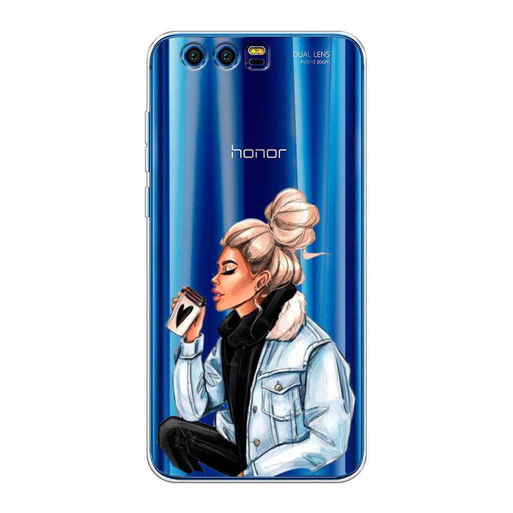 

Чехол Awog на Honor 9 "Cute girl", Разноцветный, 62450-7