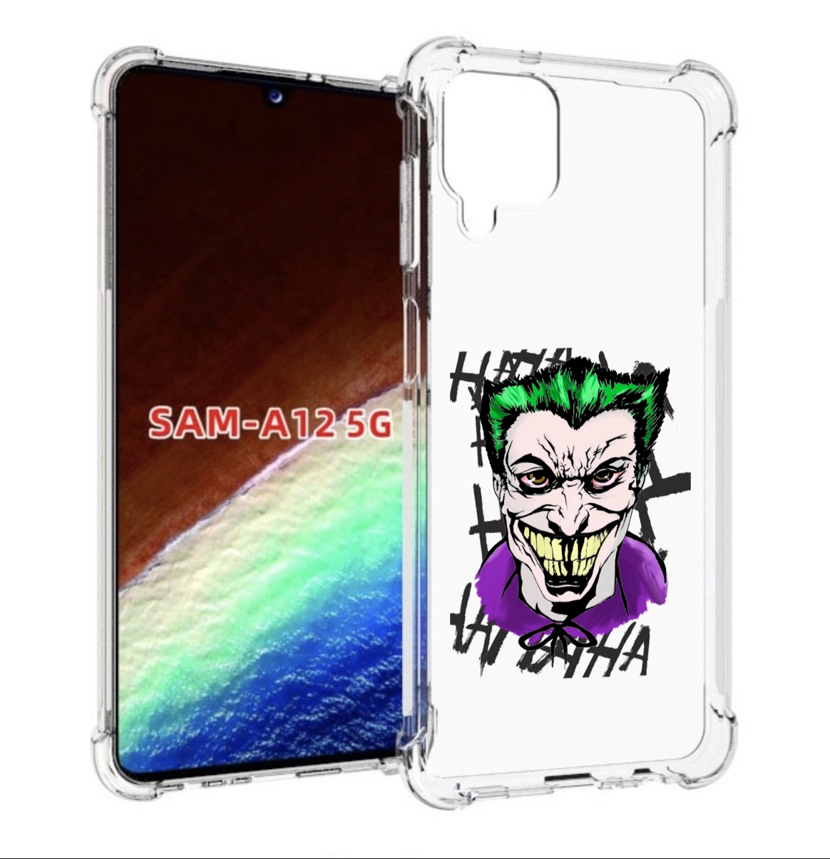 

Чехол MyPads Джокер-крейзи для Samsung Galaxy A12 (SM-A125F) 2020/21/A12 Nacho SM-A127F, Прозрачный, Tocco