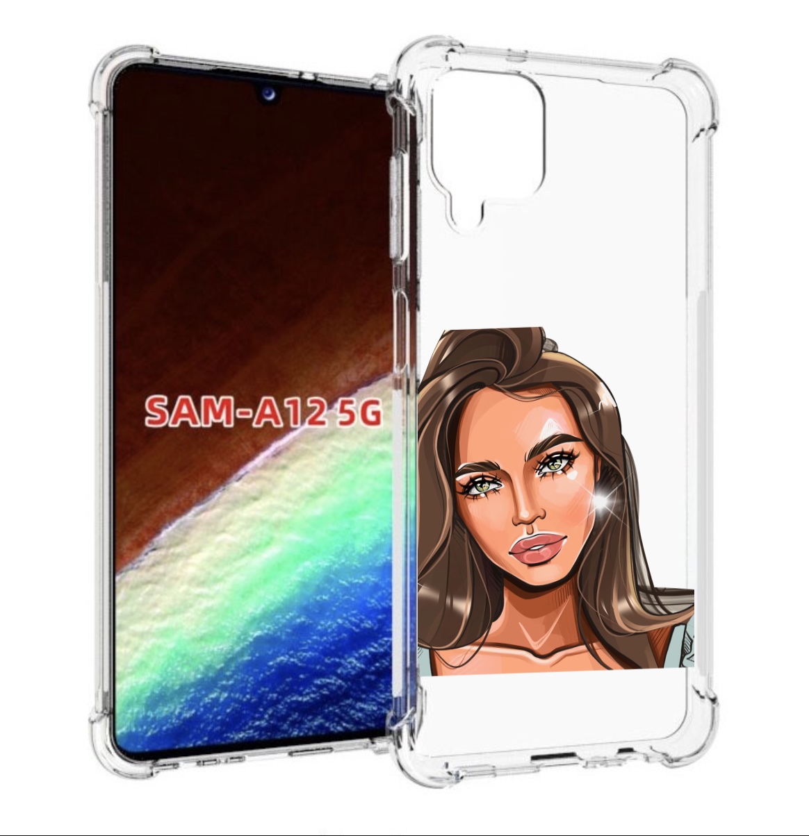 

Чехол MyPads Девушка-с-зелеными-глазами для Samsung Galaxy A12 (SM-A125F) 2020/21, Прозрачный, Tocco
