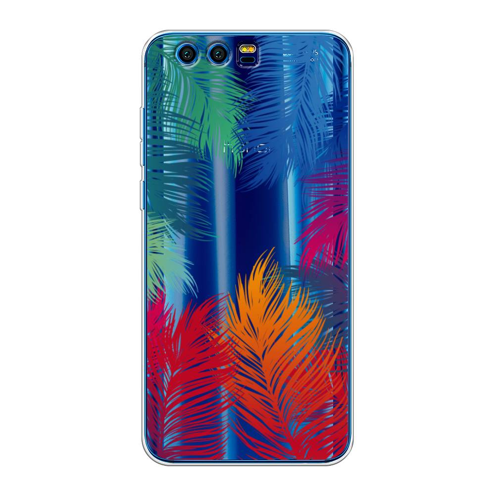 

Чехол Awog на Honor 9 "Рамка из перьев", Разноцветный, 62450-4