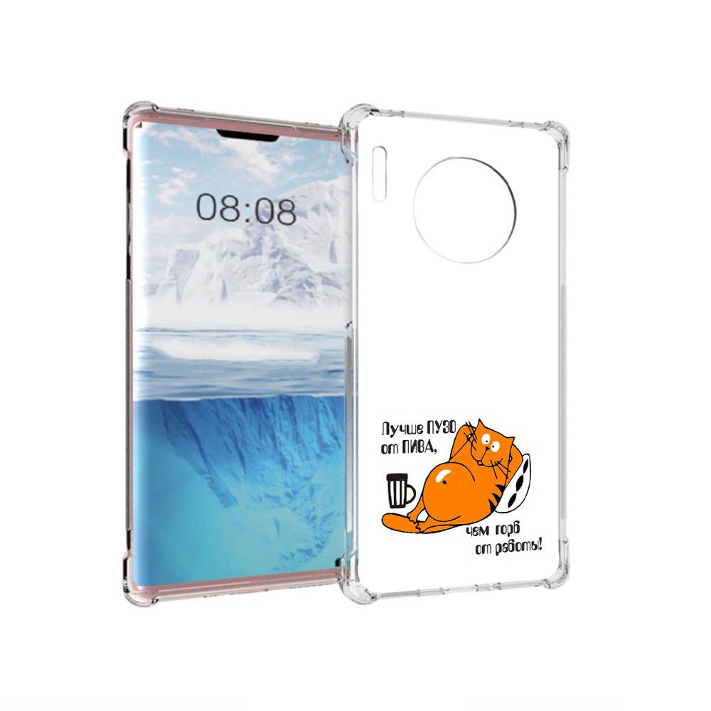 

Чехол MyPads Tocco для Huawei Mate 30 Pro лучше пузо, Прозрачный, Tocco