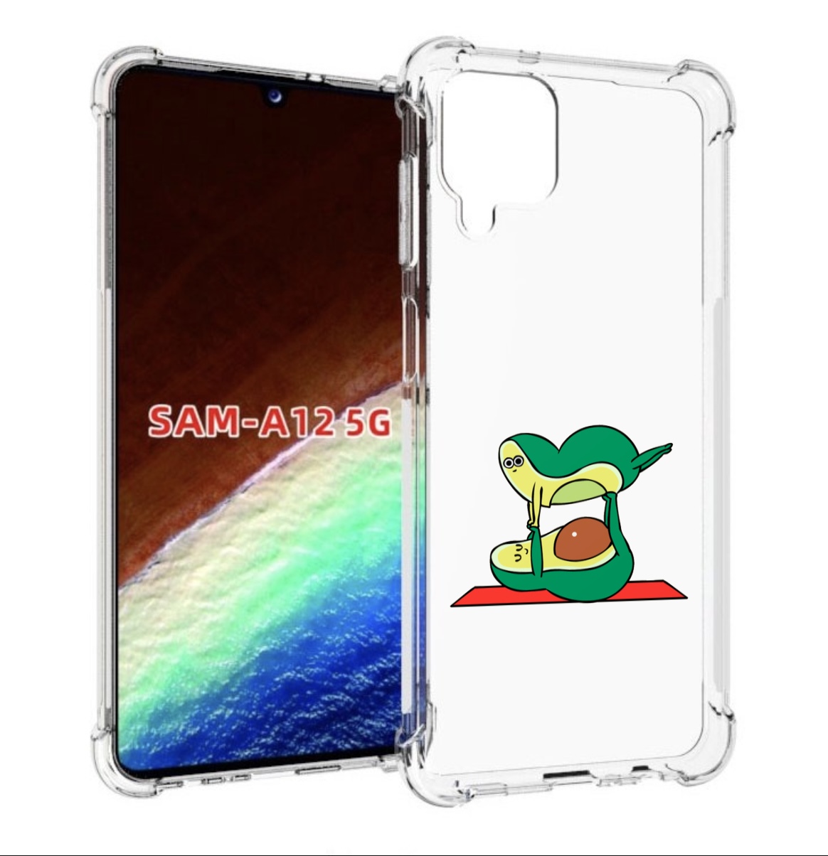 

Чехол MyPads Две-половинки для Samsung Galaxy A12 (SM-A125F) 2020/21/A12 Nacho SM-A127F, Прозрачный, Tocco